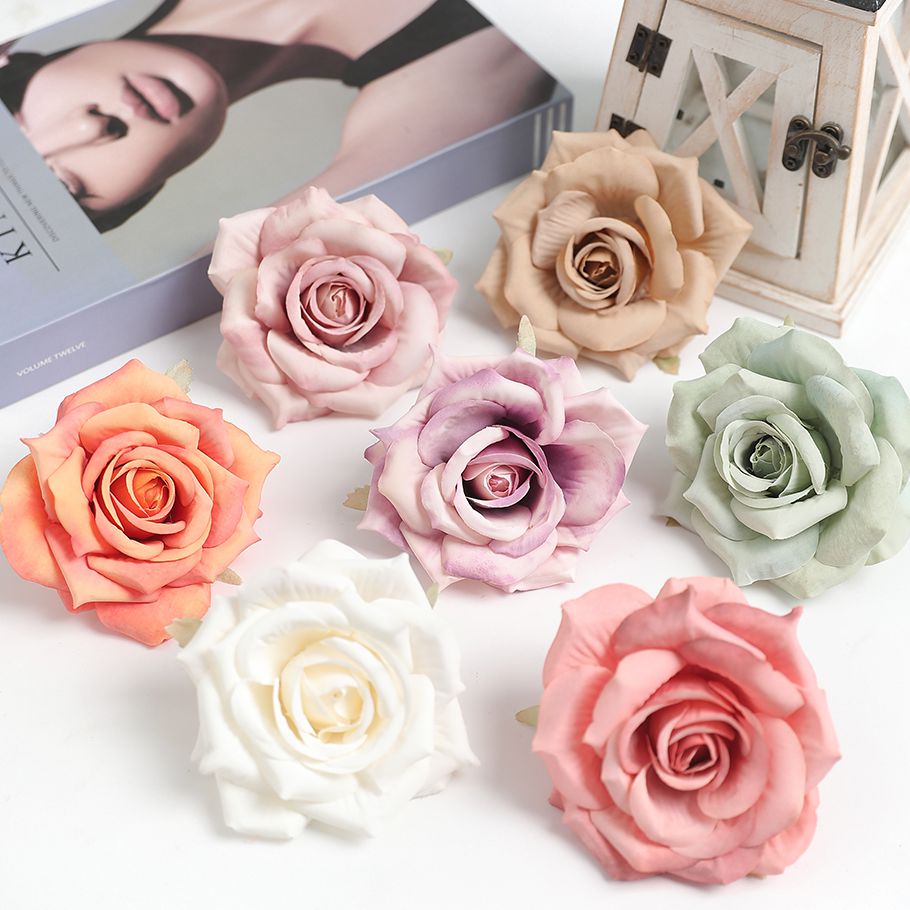 Baby Nursery Decor Ideas - 2/5 ชิ้นดอกกุหลาบผ้าไหมประดิษฐ์ดอกไม้ปลอมตกแต่งบ้านงานแต่งงานเจ้าสาวตกแต่งงานปาร์ตี้ในสวน DIY อุปกรณ์เสื้อผ้า