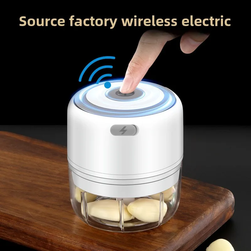 Baby Food Processor - เครื่องบดสับกระเทียมไฟฟ้าขนาดเล็ก 100/250 มล. แบบ USB เครื่องบดสับผัก