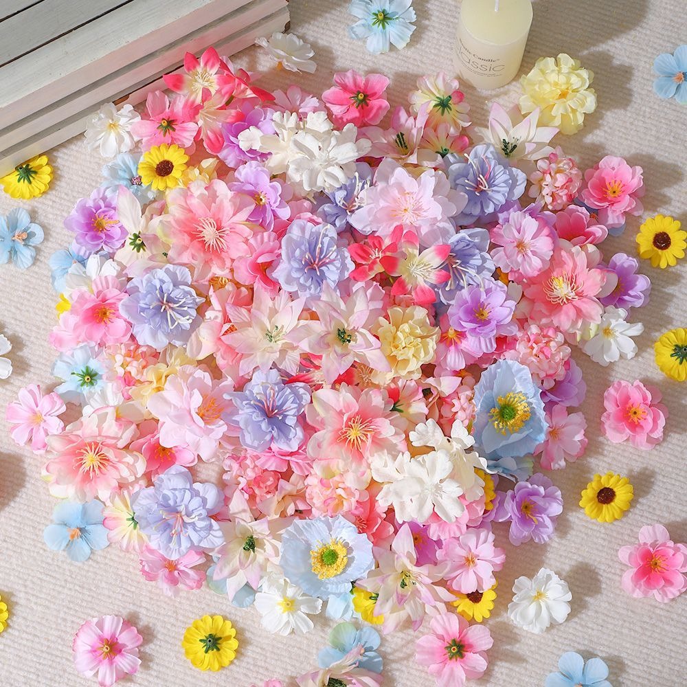 20/50 ชิ้นดอกไม้ประดิษฐ์ผ้าไหม - Baby Nursery Decor Ideas บทวิจารณ์และราคา