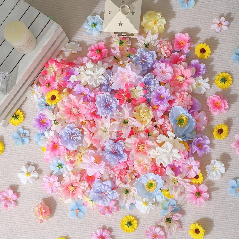 20/50 ชิ้นดอกไม้ประดิษฐ์ผ้าไหม - Baby Nursery Decor Ideas บทวิจารณ์และราคา