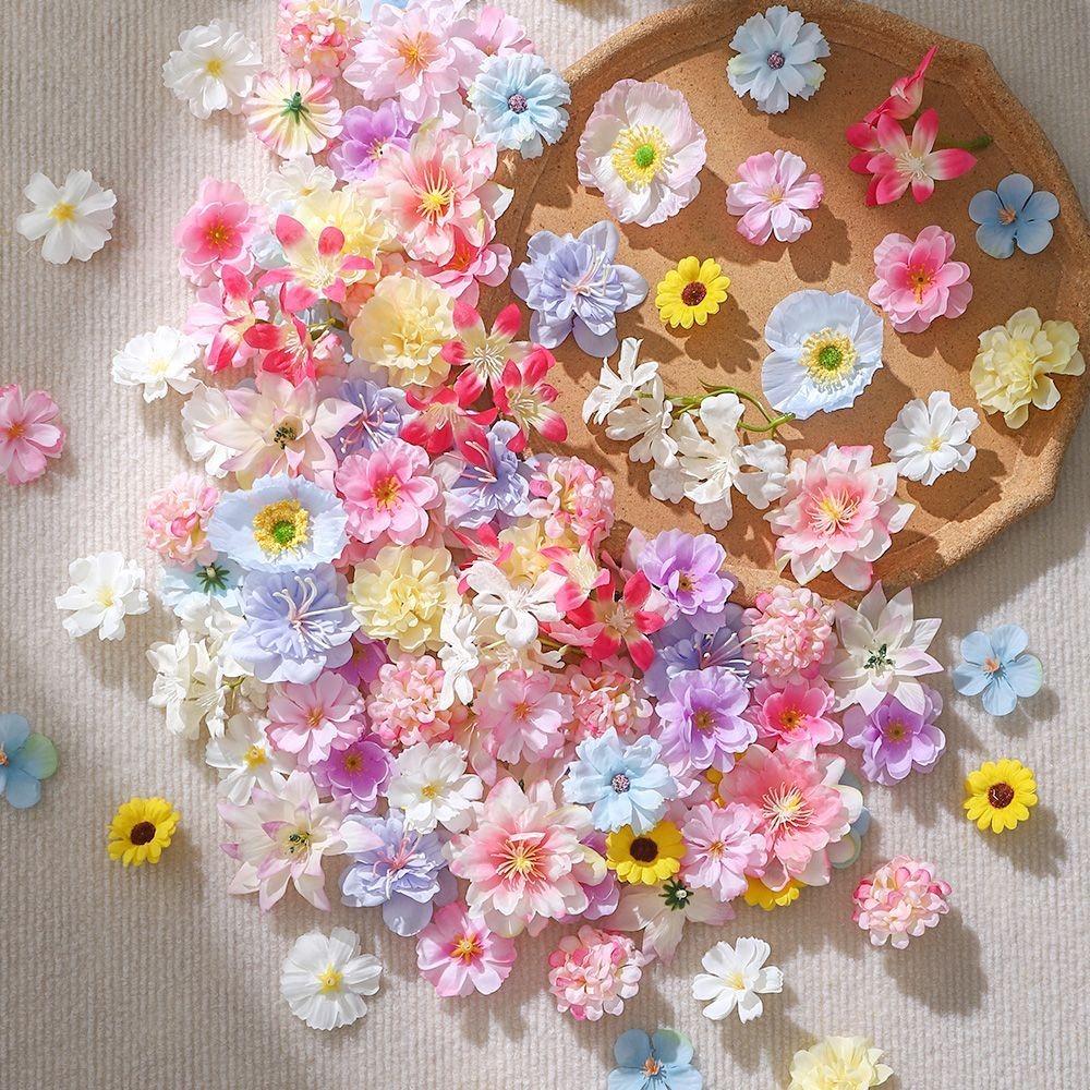 20/50 ชิ้นดอกไม้ประดิษฐ์ผ้าไหม - Baby Nursery Decor Ideas บทวิจารณ์และราคา