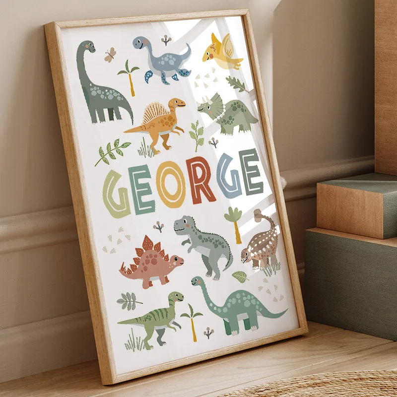 ไดโนเสาร์น่ารัก ทีเร็กซ์ แบรคิ - Baby Nursery Prints บทวิจารณ์และราคา