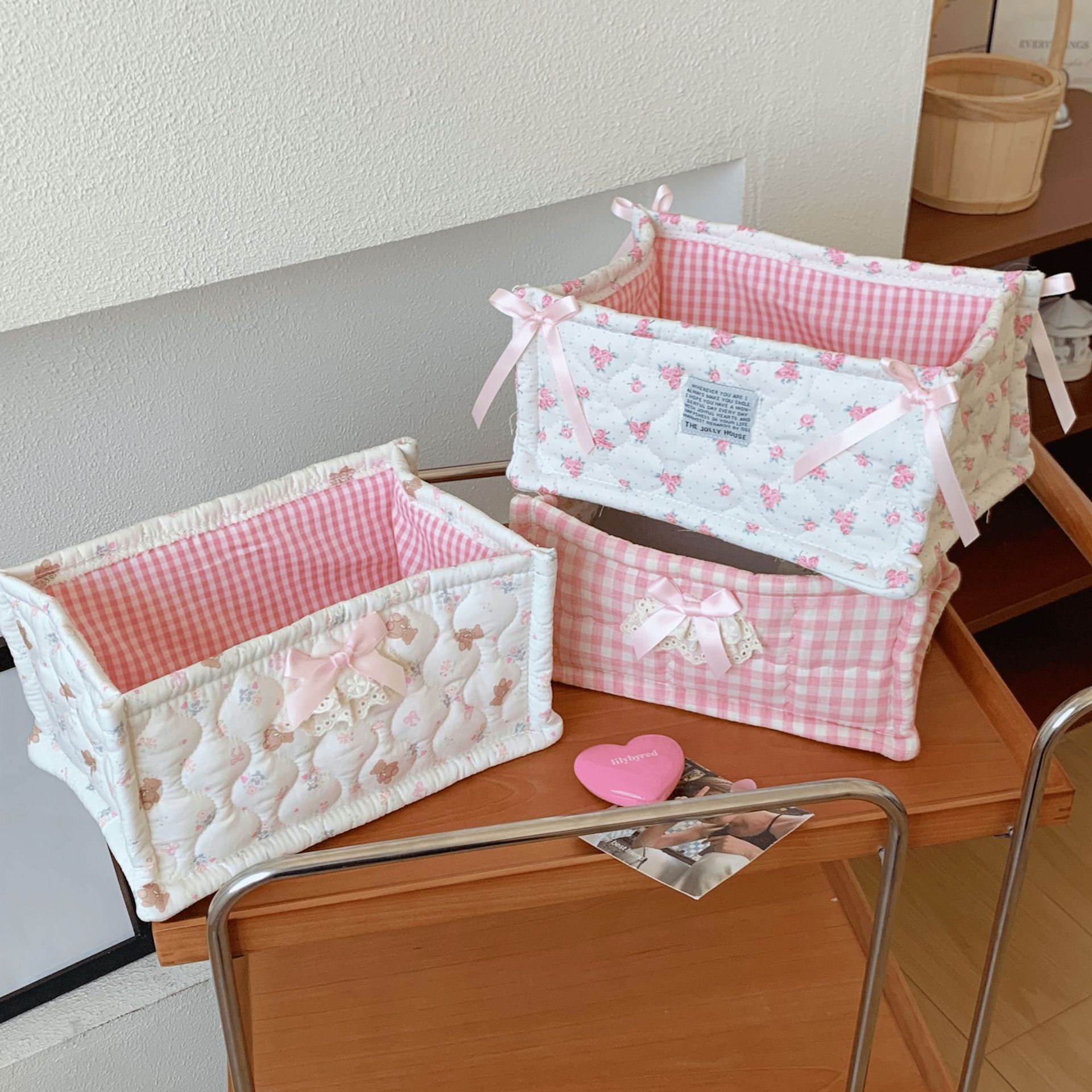 ตะกร้าเก็บผ้าอ้อมเด็กแบบพับได้ - Storage Basket Fabric บทวิจารณ์และราคา