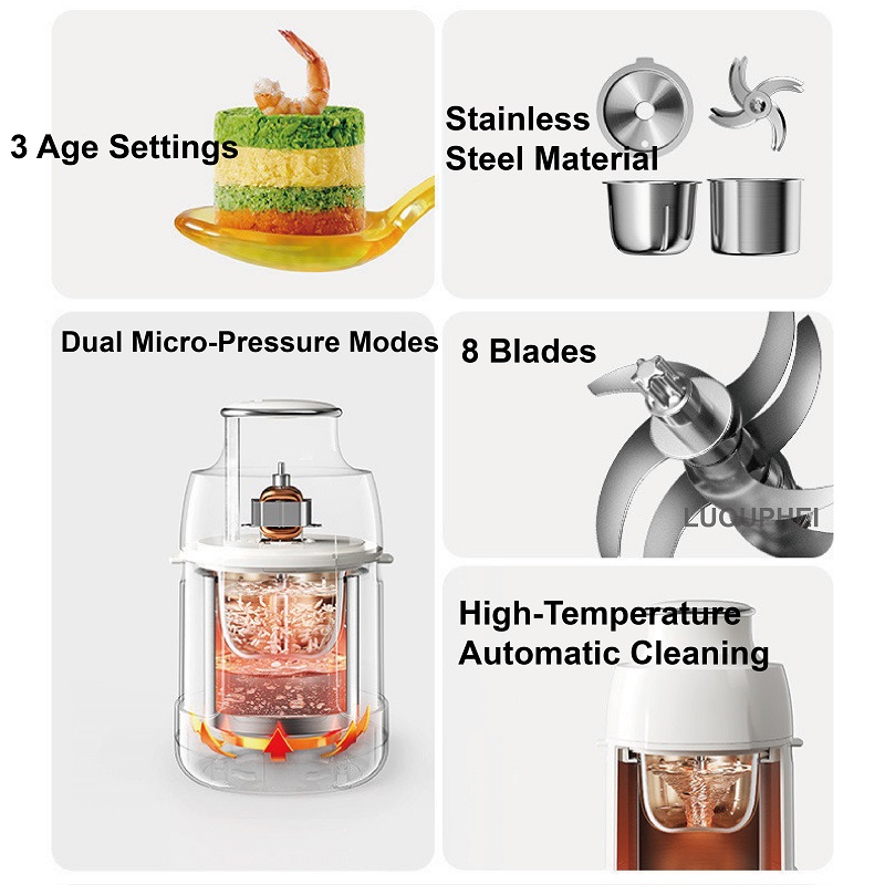 เครื่องเตรียมอาหารเด็ก 220V เค - Baby Food Processor บทวิจารณ์และราคา