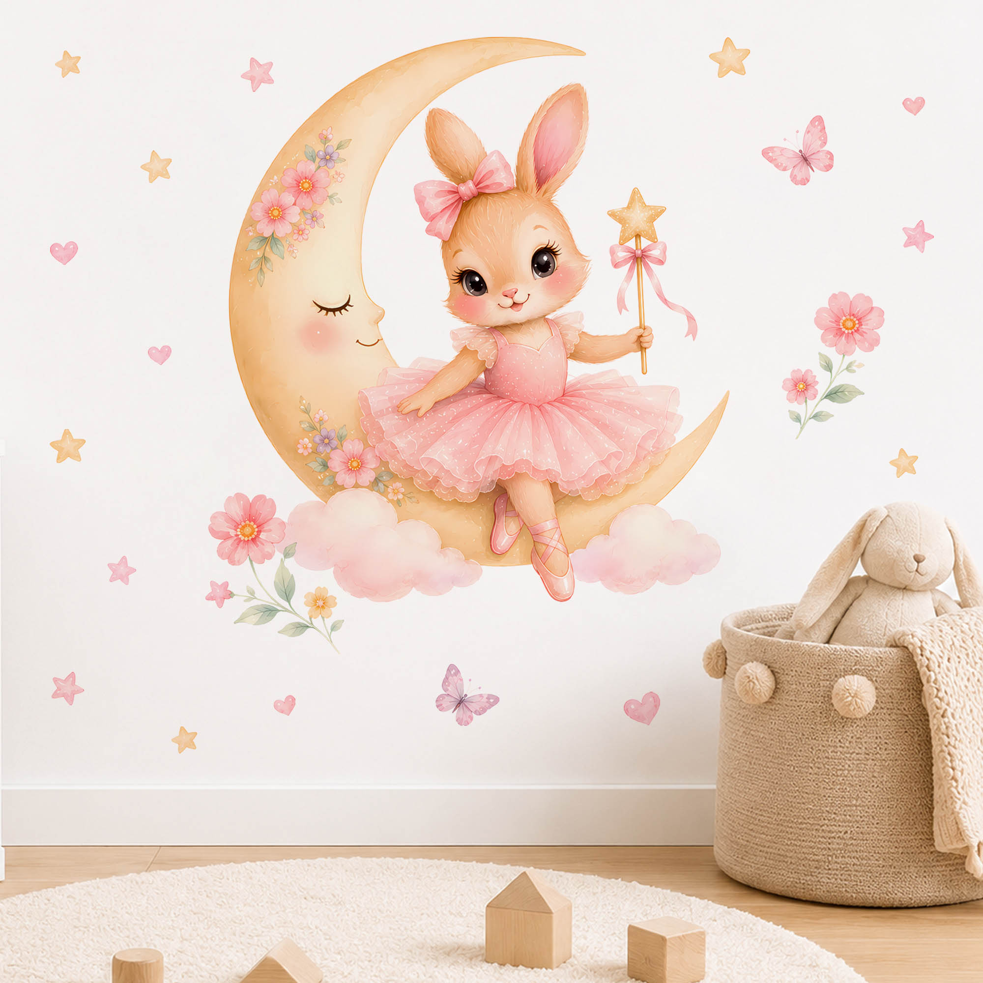 สติ๊กเกอร์ติดผนังลายกระต่ายนัก - Baby Nursery Decor Ideas บทวิจารณ์และราคา