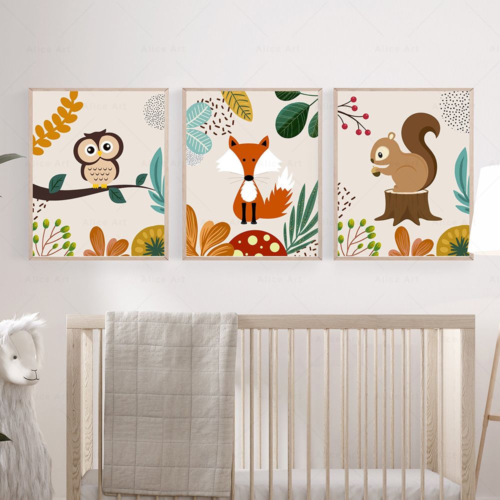 โปสเตอร์ภาพพิมพ์บนผ้าใบลายโบโฮ - Baby Nursery Prints บทวิจารณ์และราคา