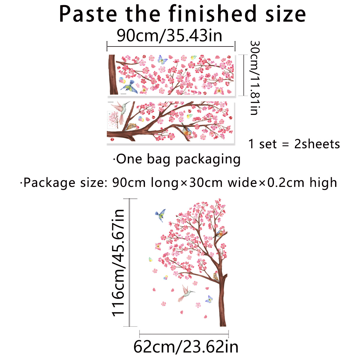 สติ๊กเกอร์ติดผนังลายดอกไม้นกสี - Baby Nursery Decor Ideas บทวิจารณ์และราคา
