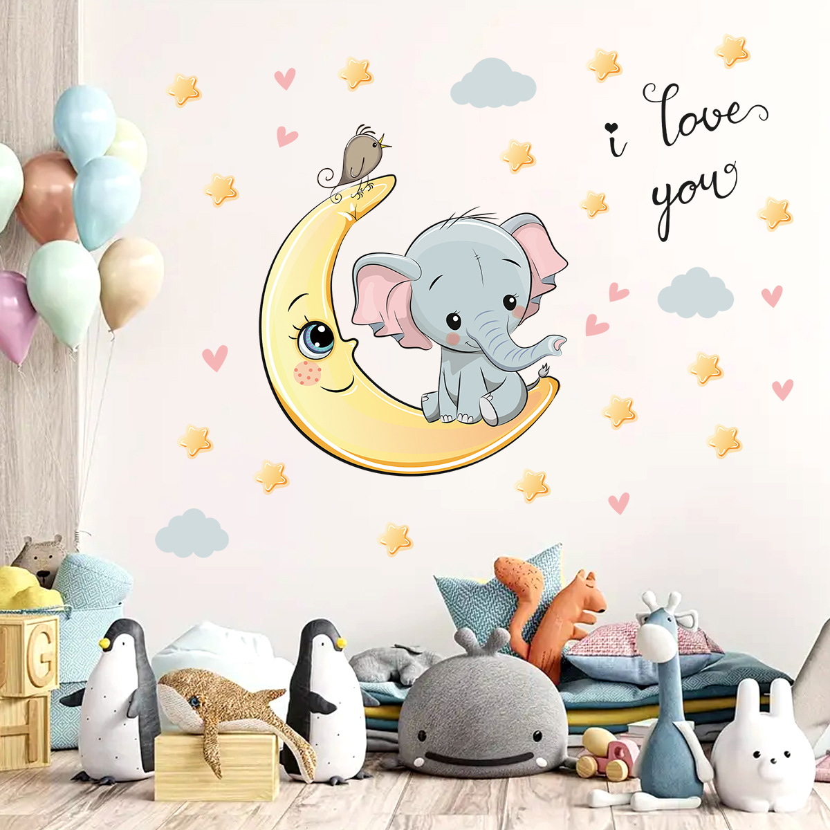 การ์ตูน Moon Good Night Elepha - Baby Nursery Elephant บทวิจารณ์และราคา
