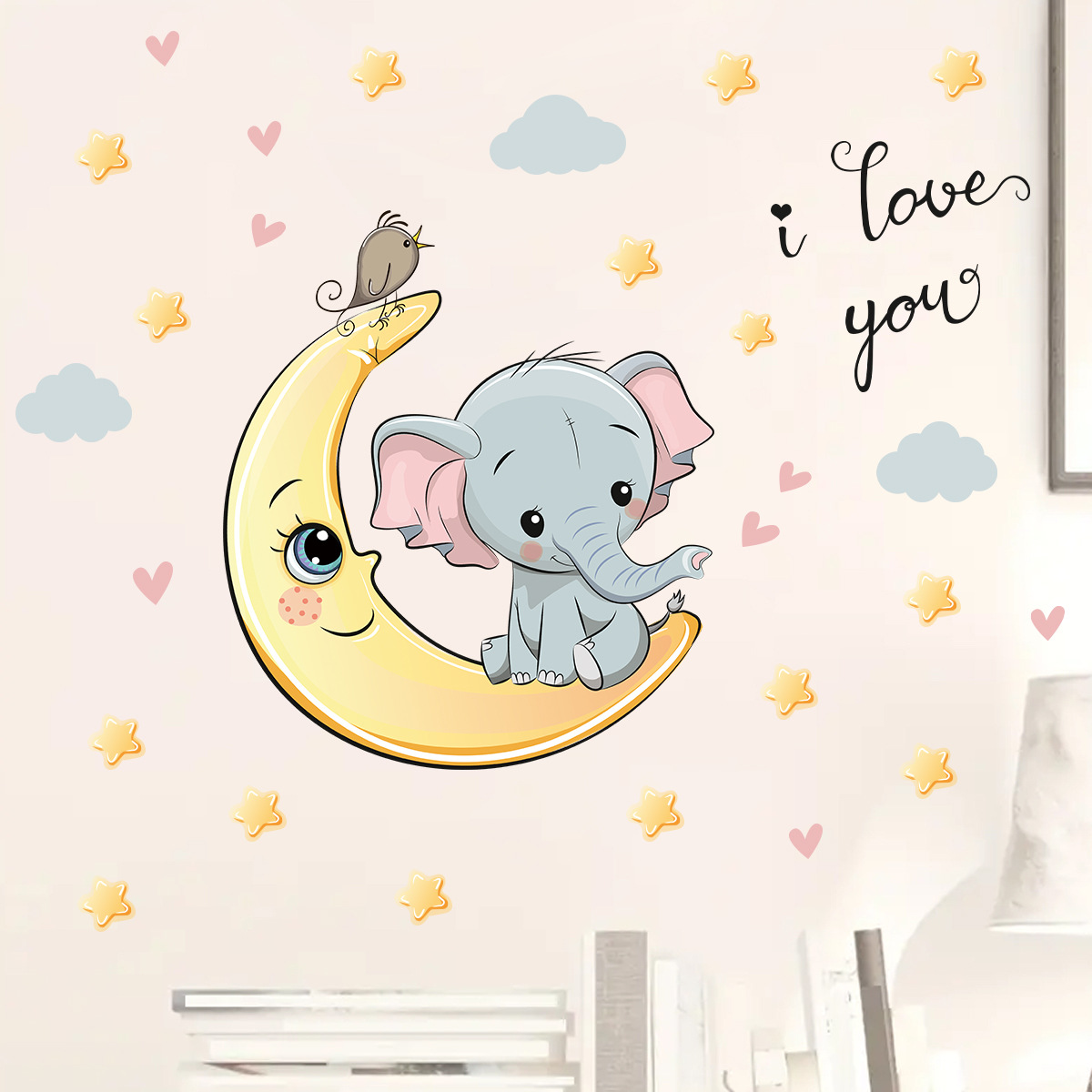 การ์ตูน Moon Good Night Elepha - Baby Nursery Elephant บทวิจารณ์และราคา