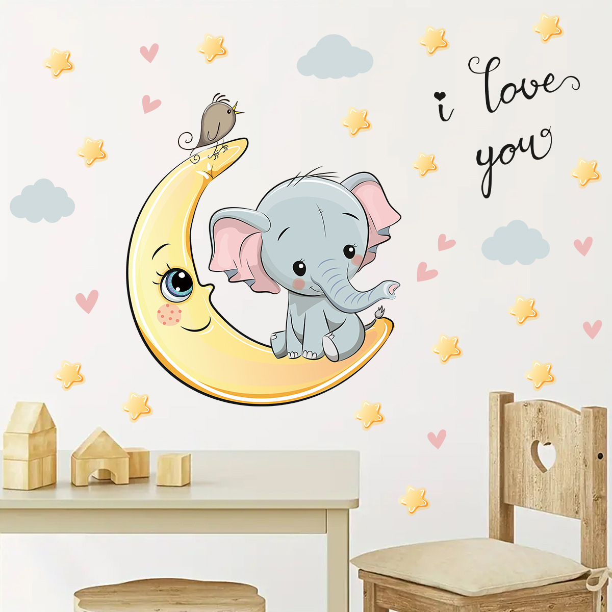 การ์ตูน Moon Good Night Elepha - Baby Nursery Elephant บทวิจารณ์และราคา