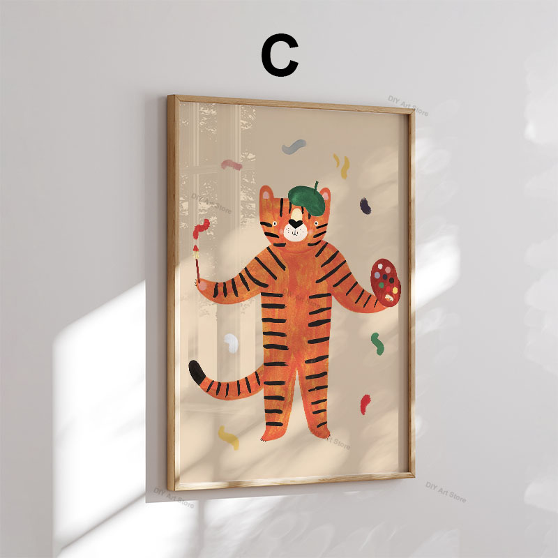 ภาพวาดการ์ตูนสัตว์น่ารักสำหรับ - Baby Nursery Prints บทวิจารณ์และราคา