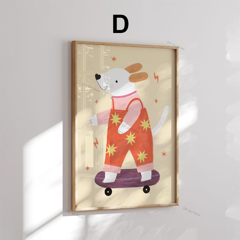 ภาพวาดการ์ตูนสัตว์น่ารักสำหรับ - Baby Nursery Prints บทวิจารณ์และราคา