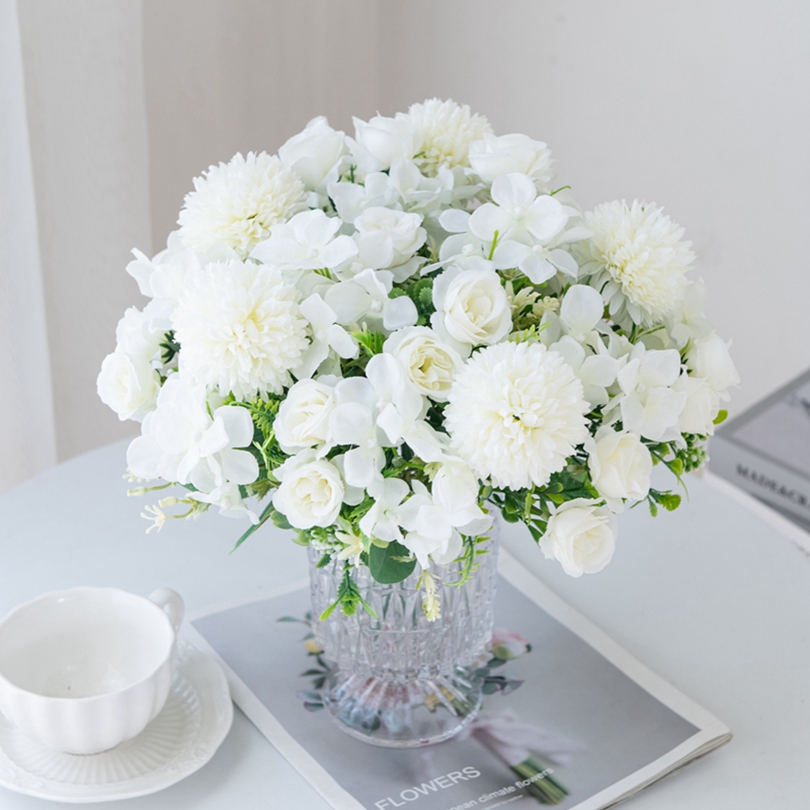 ดอกกุหลาบผ้าไหมประดิษฐ์ช่อดอกไ - Baby Nursery Decor Ideas บทวิจารณ์และราคา