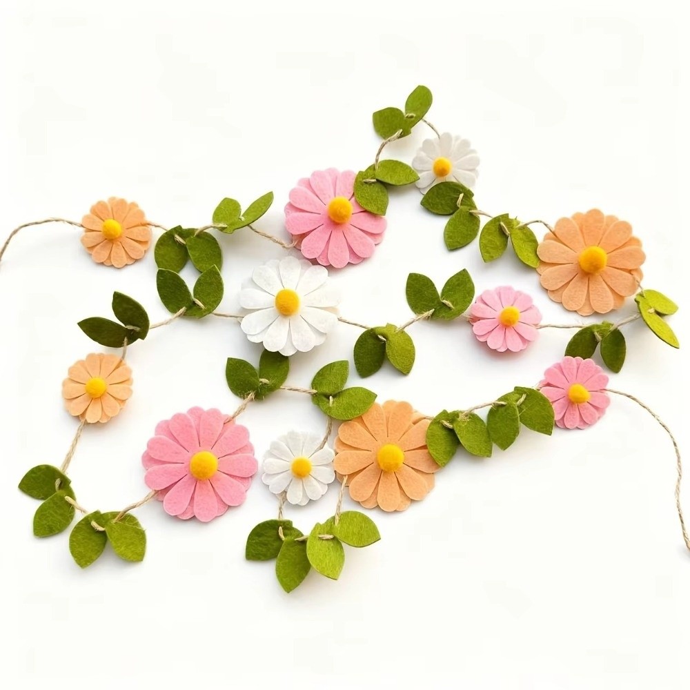 แบนเนอร์ดอกเดซี่ผ้าสักหลาดขนาด - Baby Nursery Garland บทวิจารณ์และราคา