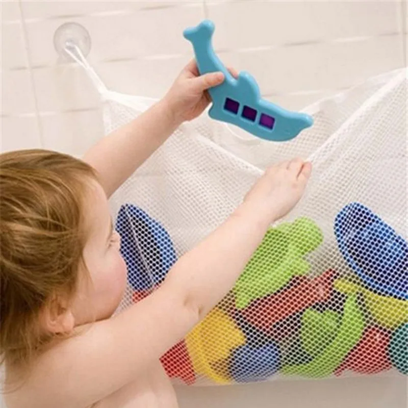 เด็กห้องน้ําตาข่ายกระเป๋าอาบน้ - Storage Basket Fabric บทวิจารณ์และราคา