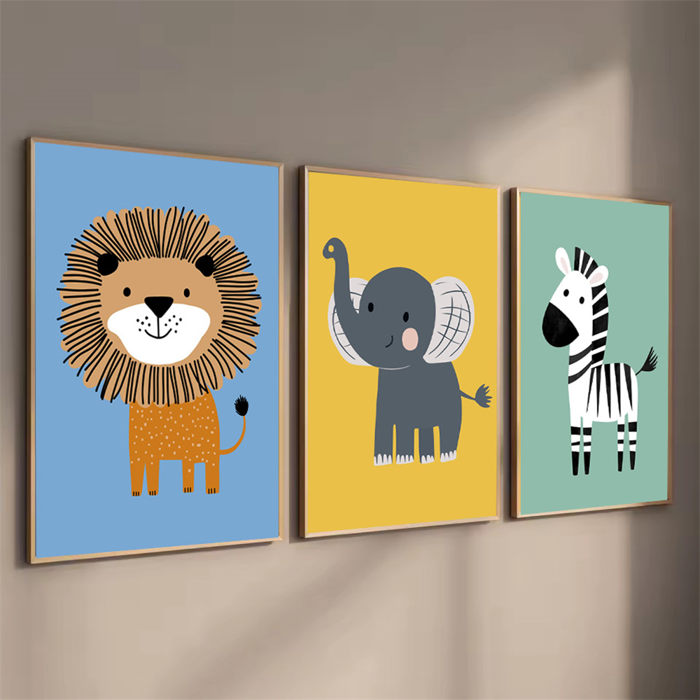 การ์ตูนสัตว์สิงโตม้าลายช้างศิล - Baby Nursery Elephant บทวิจารณ์และราคา