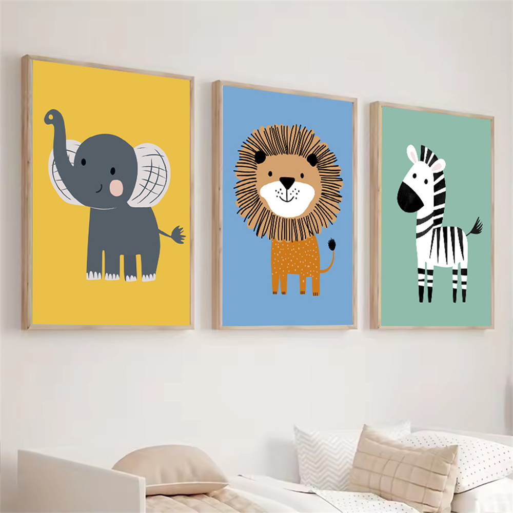 การ์ตูนสัตว์สิงโตม้าลายช้างศิล - Baby Nursery Elephant บทวิจารณ์และราคา