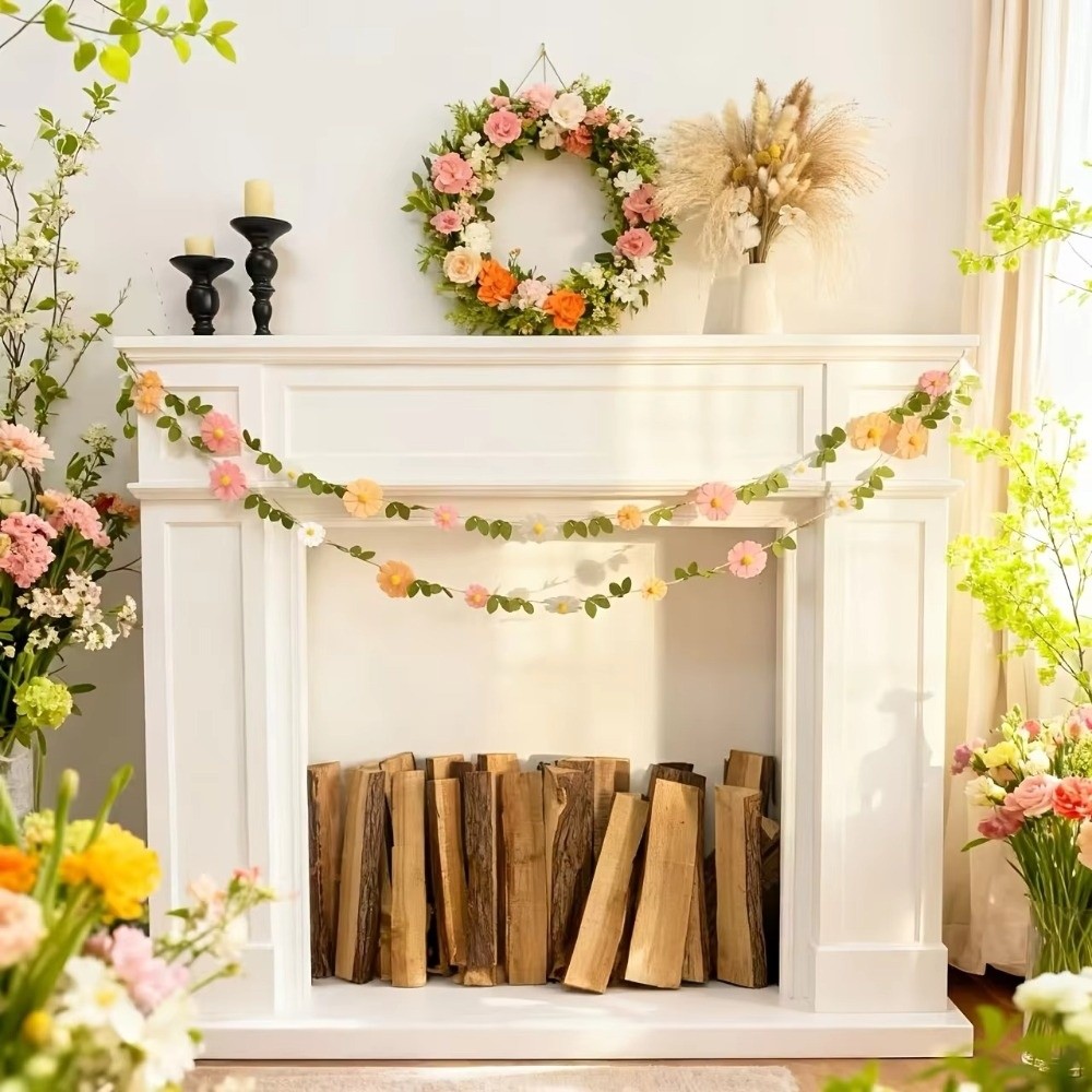 แบนเนอร์ดอกเดซี่ผ้าสักหลาดขนาด - Baby Nursery Garland บทวิจารณ์และราคา