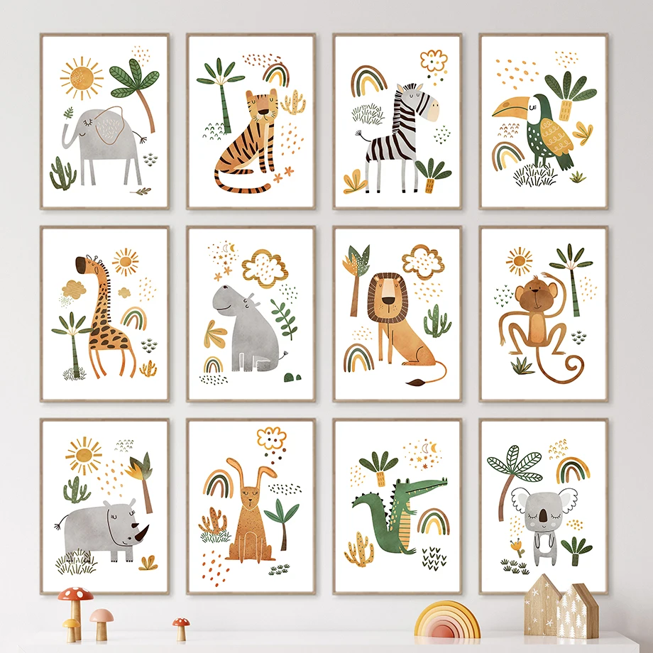 ยีราฟช้าง Tiger ZEBRA Toucan ส - Baby Nursery Elephant บทวิจารณ์และราคา