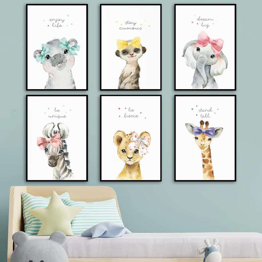 สิงโตม้าลายยีราฟช้าง Hippo ดอก - Baby Nursery Elephant บทวิจารณ์และราคา
