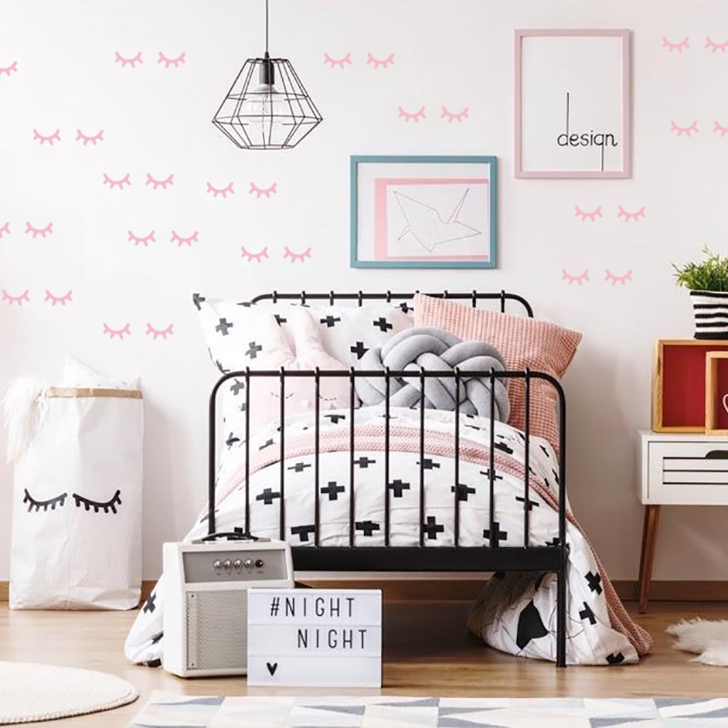 เด็กตกแต่งห้อง Eyelash สติ๊กเก - Baby Nursery Decor Ideas บทวิจารณ์และราคา