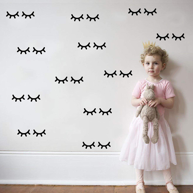 เด็กตกแต่งห้อง Eyelash สติ๊กเก - Baby Nursery Decor Ideas บทวิจารณ์และราคา