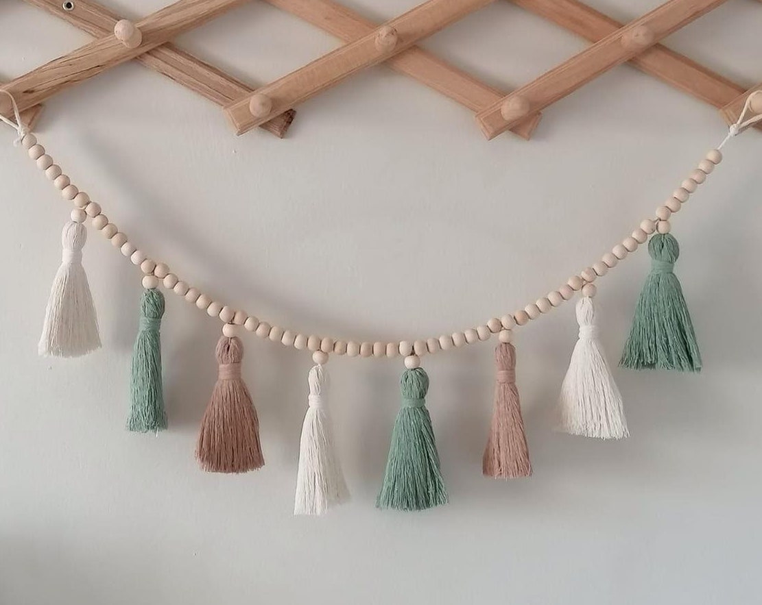 พวงมาลัยงานประดิษฐ์ลูกปัด - Baby Nursery Garland บทวิจารณ์และราคา
