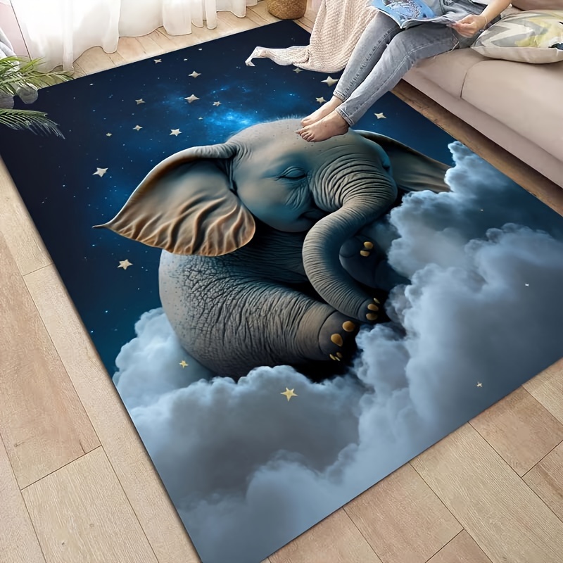 พรมลายช้างแสนหวานสำหรับห้องเด็ - Baby Nursery Elephant บทวิจารณ์และราคา