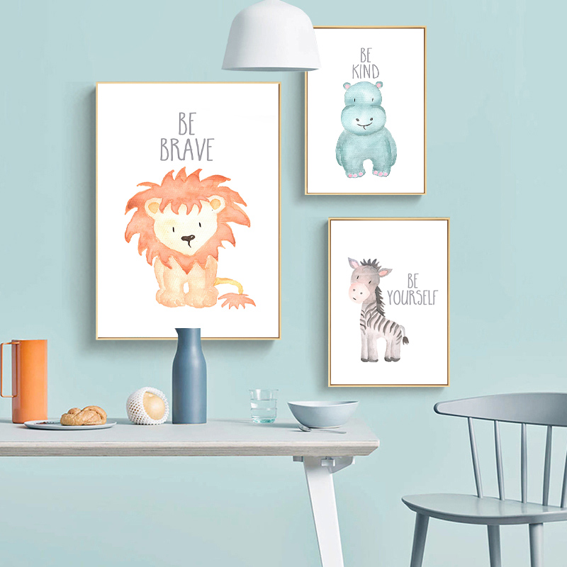 เด็กสัตว์สิงโตช้างยีราฟโปสเตอร - Baby Nursery Elephant บทวิจารณ์และราคา